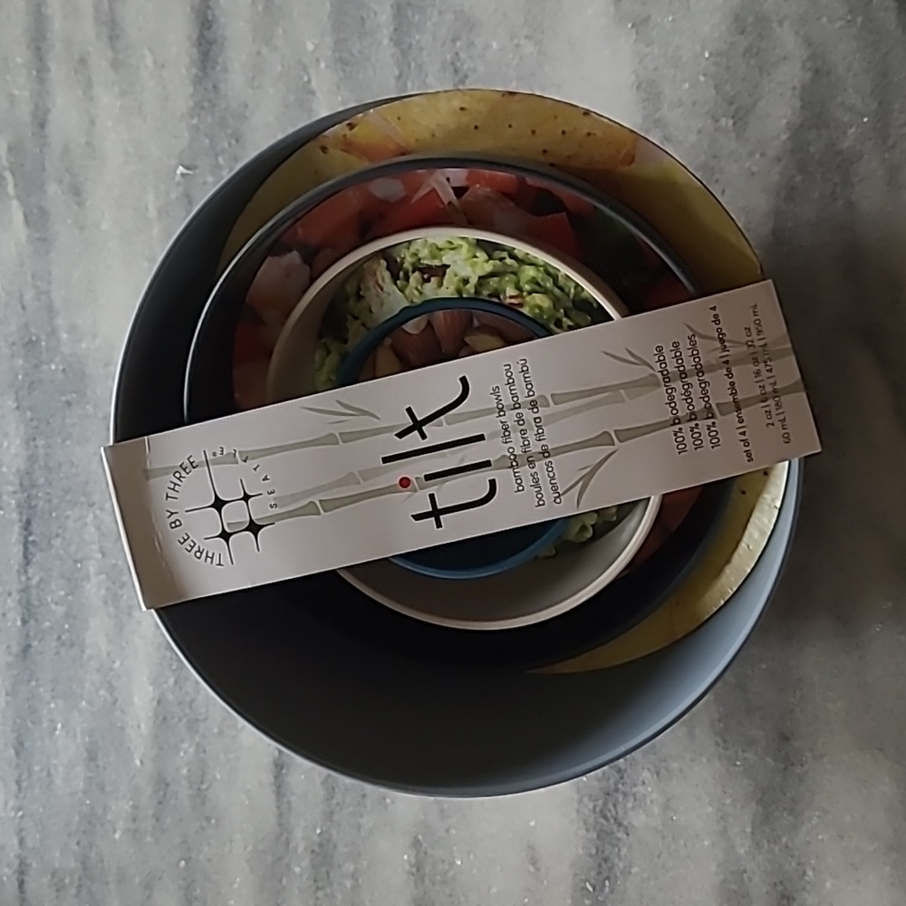 Bamboo Tilt Bowl Set
